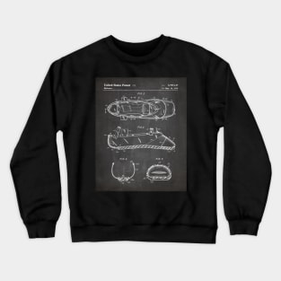 Ballet Slipper Patent - Ballet Dancer Company Opera Art - Black Chalkboard Crewneck Sweatshirt